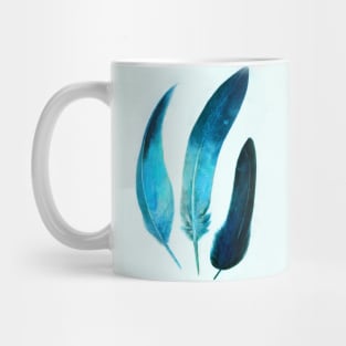 Indigo Feathers Mug